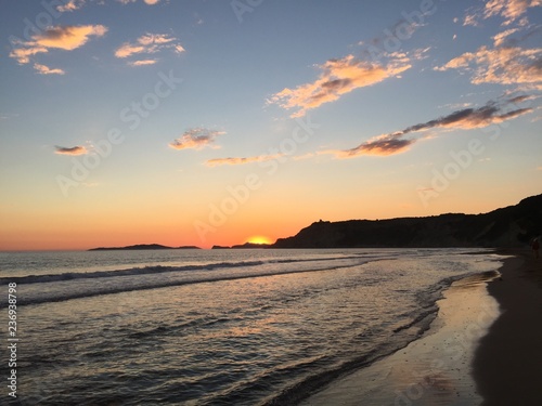 Abendrot , Meer