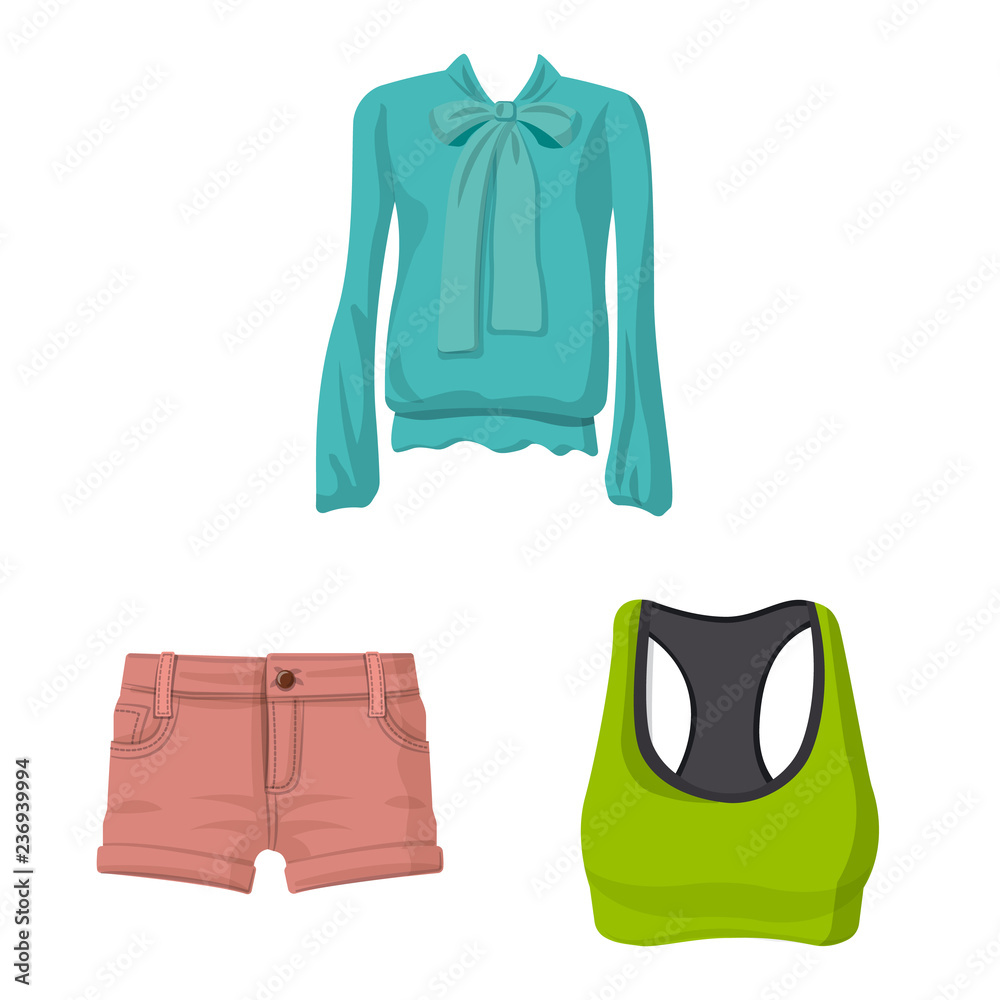 Vector design of woman and clothing logo. Collection of woman and wear stock symbol for web. Vector design of woman and clothing logo. Collection of woman and wear stock symbol for web.