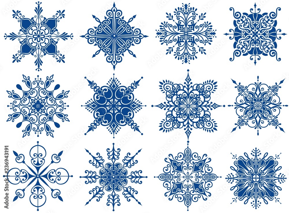 Cute snowflakes collection Cute snowflakes collection