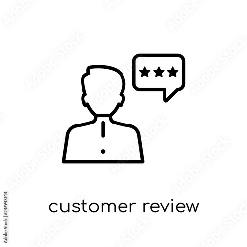 Customer review icon from Ecommerce collection.