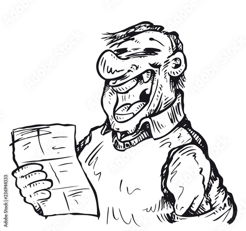 Good News and happy man