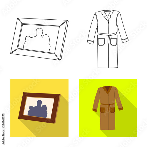 Vector illustration of dreams and night logo. Collection of dreams and bedroom vector icon for stock.