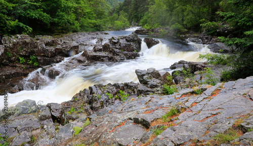 rapids down the river garry  perth scotland photo