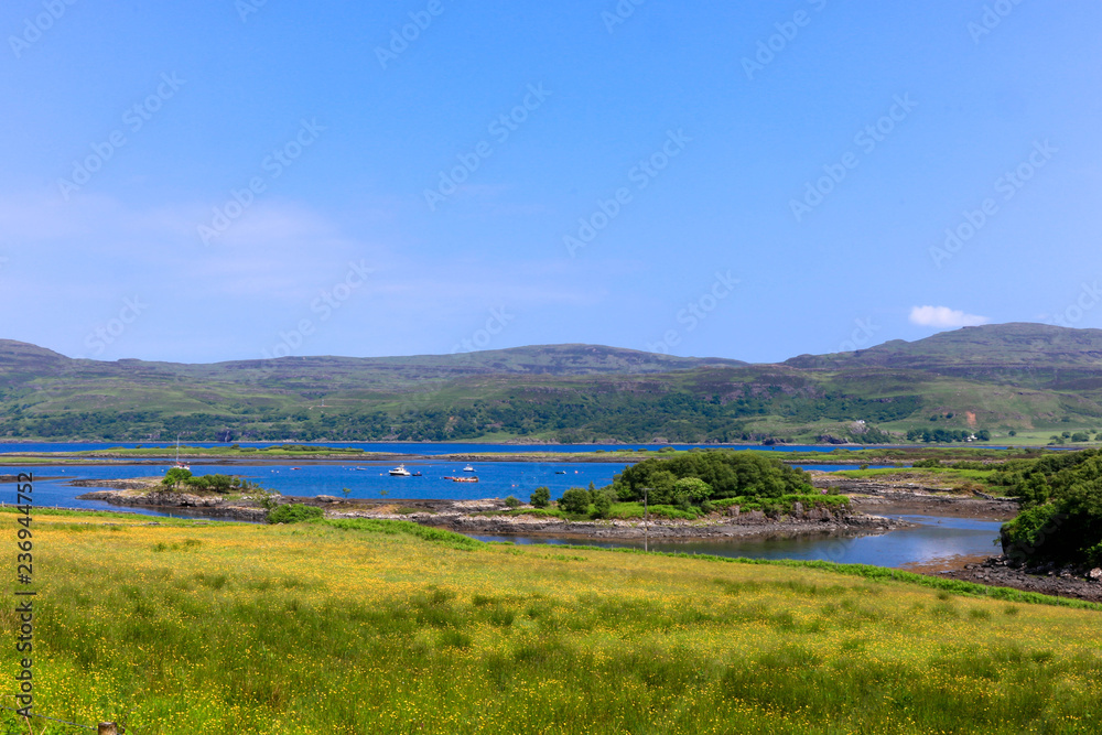 landscape of laggan bay isle of ulva scotland landscape of laggan bay isle of ulva scotland