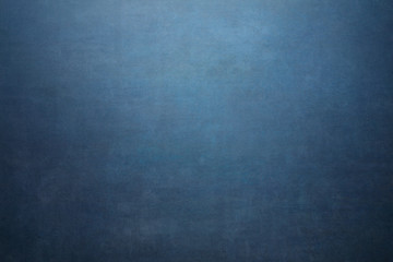 Blue painted canvas or muslin fabric cloth studio backdrop or background