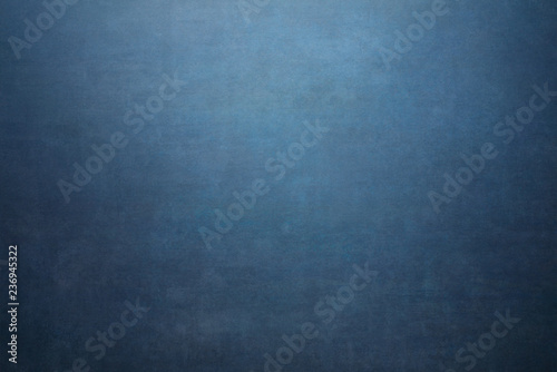 Blue painted canvas or muslin fabric cloth studio backdrop or background