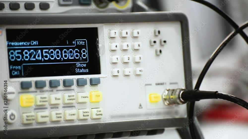 Digital electronic frequency meter.