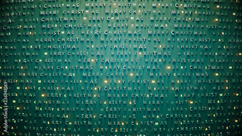 Repeated merry christmas te...