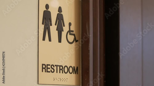 Woman Man restroom diagonal