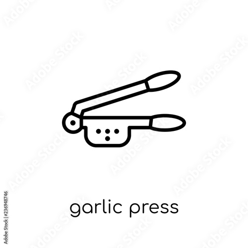 garlic press icon from Kitchen collection.