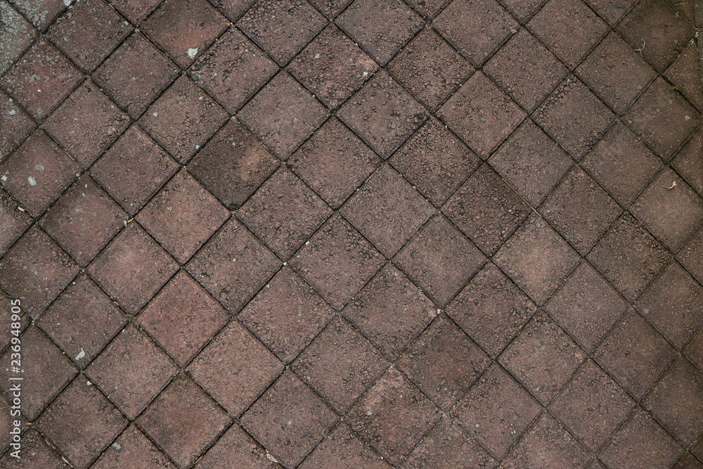 brown concrete tile on the road background texture brown concrete tile on the road background texture