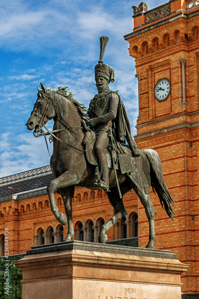 Statue Of Ernest Augustus I in Hannover central station