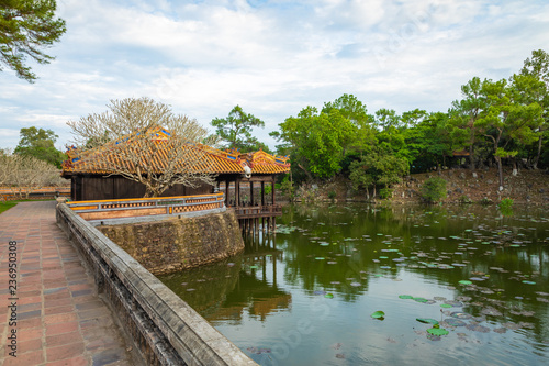 Fototapeta Naklejka Na Ścianę i Meble -  Imperial Royal Palace of Nguyen dynasty in Hue, Vietnam. Hue is one of the most popular destinations in Vietnam.