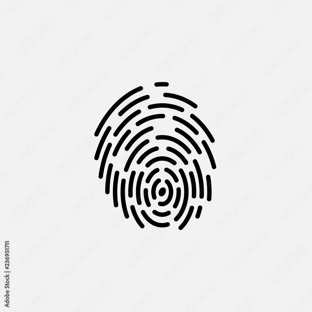 Fingerprint icon. Fingerprint concept symbol design. Stock - Vector illustration can be used for web. Fingerprint icon. Fingerprint concept symbol design. Stock - Vector illustration can be used for web.