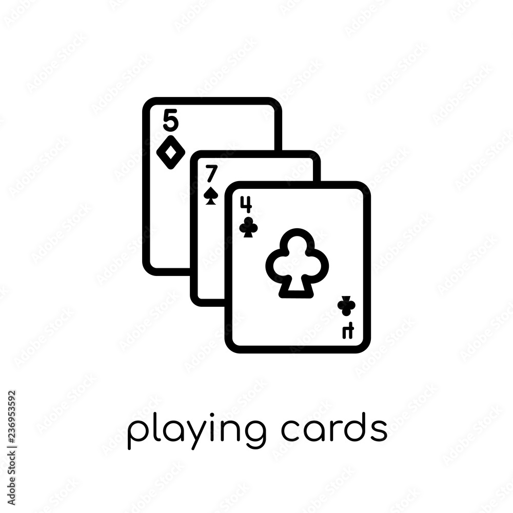 Playing cards icon from Entertainment collection.