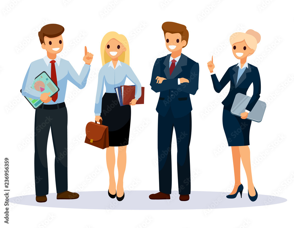 Cartoon Office Workers