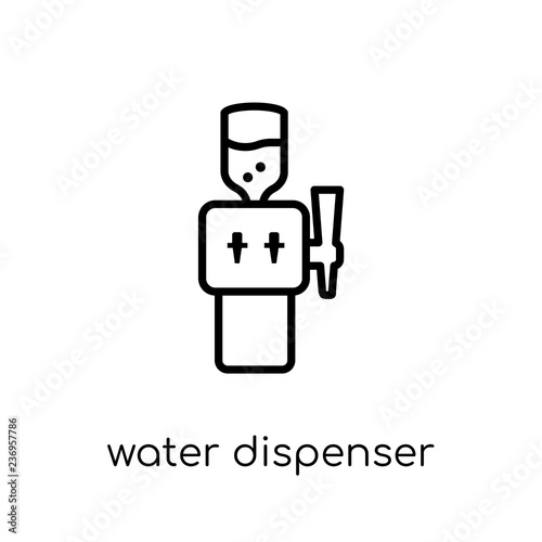Water dispenser icon from Furniture and household collection.