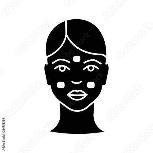 Anesthetic cream for neurotoxin injection glyph icon