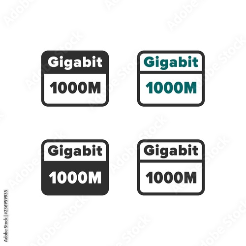 Tableau sur toile Gigabit ethernet icon