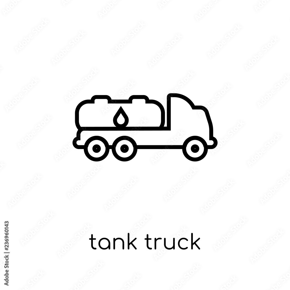 Tank truck icon from collection.