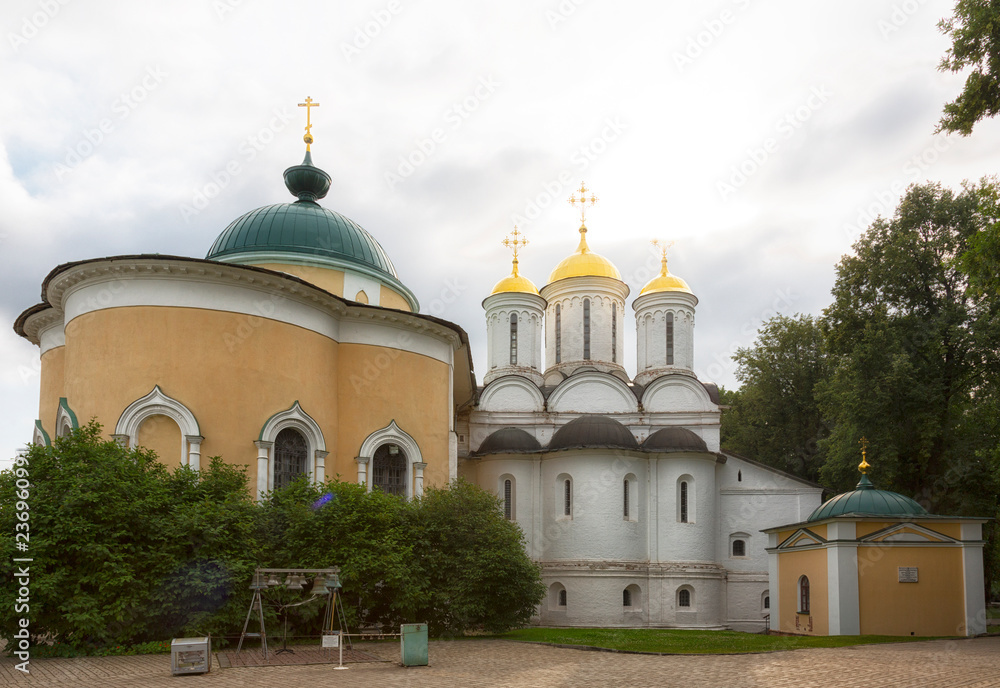 Religious buildings of the Yaroslavl Kremlin.Russia