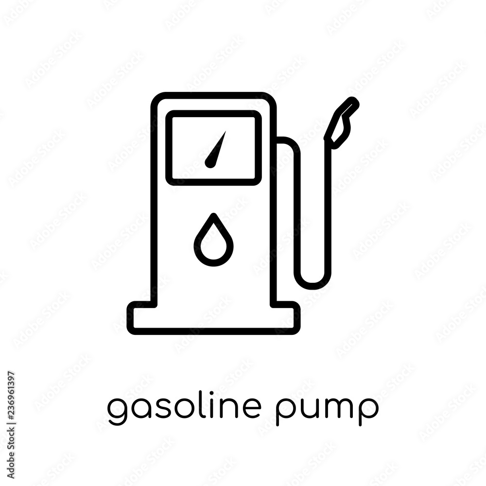 Gasoline pump icon from Industry collection.