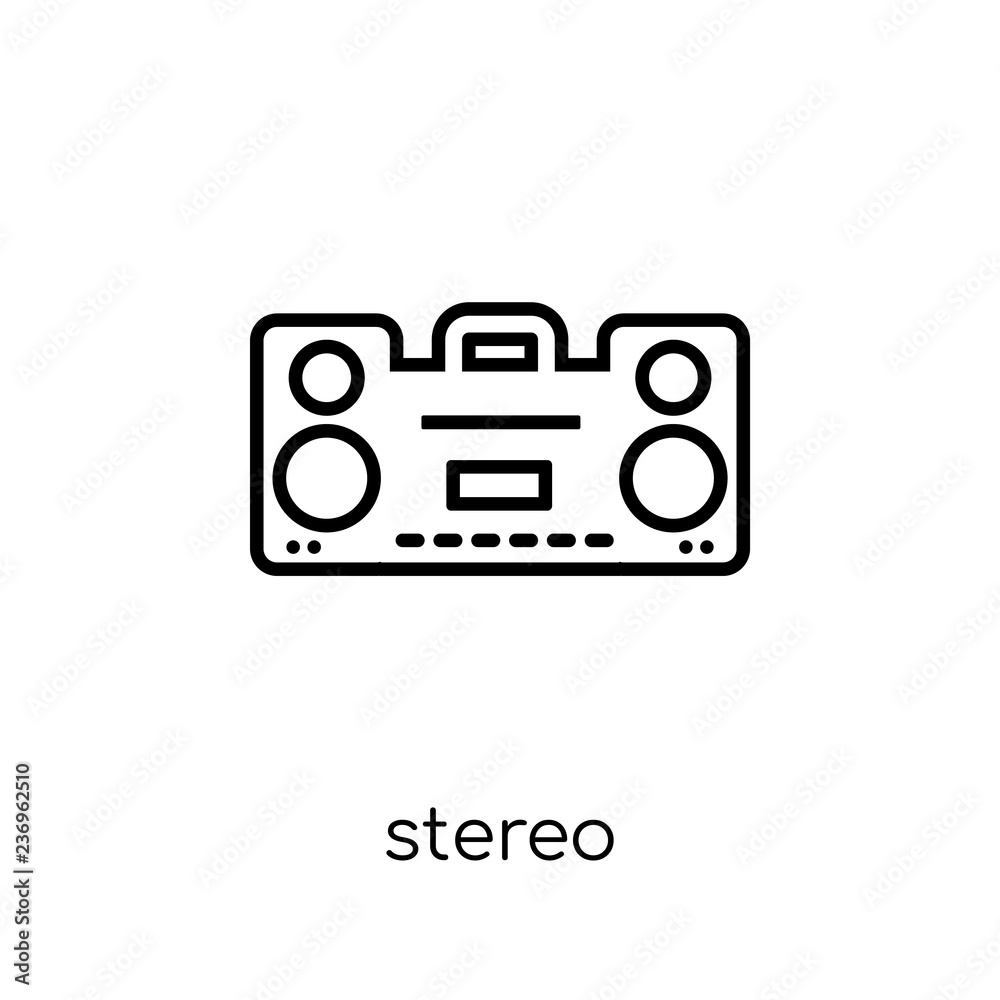 stereo icon from Electronic devices collection. stereo icon from Electronic devices collection.