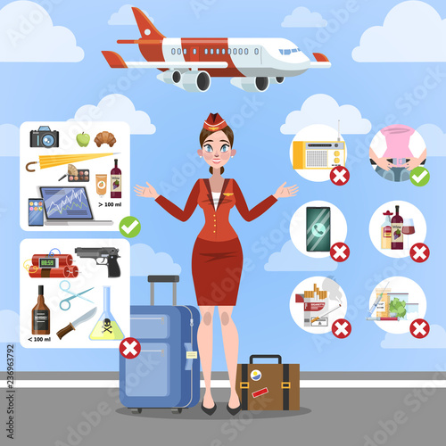 Airplane rules for the safety on board