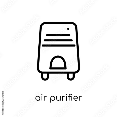 Air purifier icon. Trendy modern flat linear vector Air purifier icon on white background from thin line Electronic devices collection