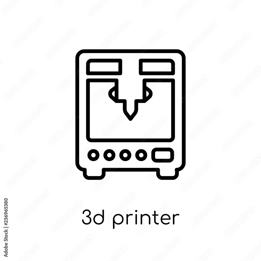 3d printer icon from Electronic devices collection. 3d printer icon from Electronic devices collection.