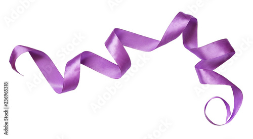Twisted violet silk ribbon