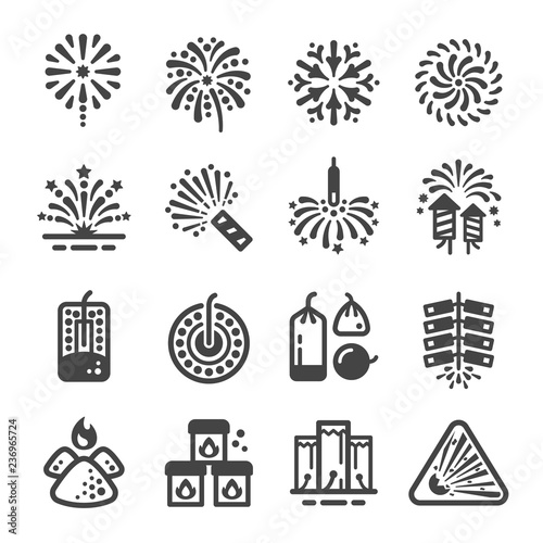 firework and manufacturing icon ,vector and illustration