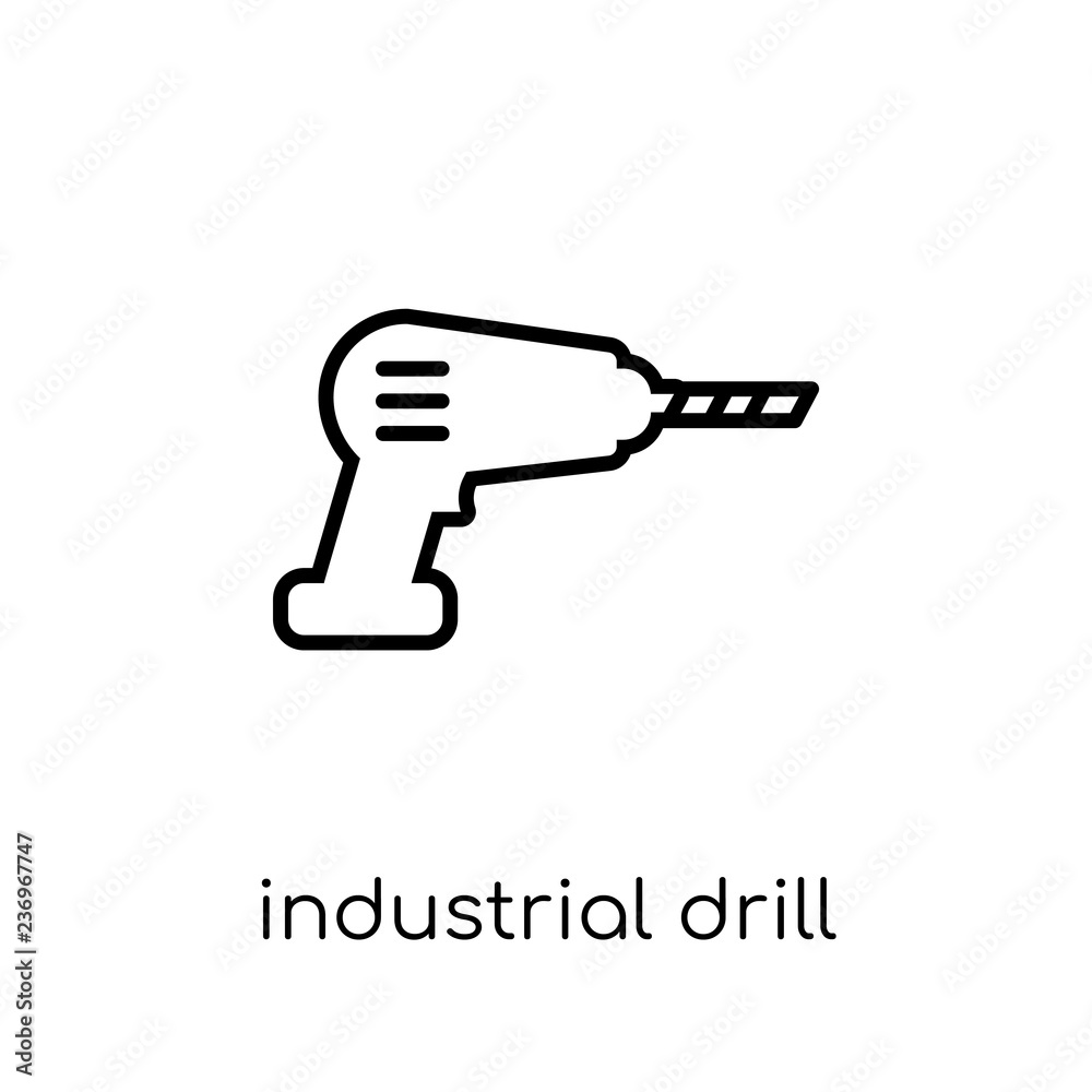 industrial Drill icon from Industry collection. industrial Drill icon from Industry collection.