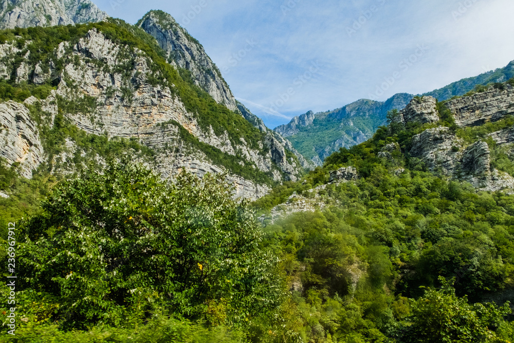 view from mountain. Montenegro.