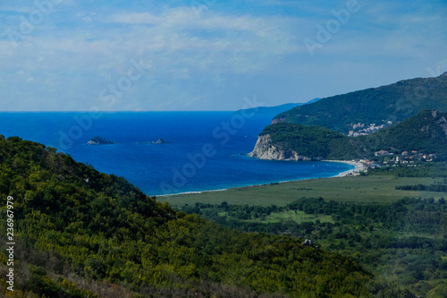 island in the sea. Adriatic Sea. Budva. Montenegro.