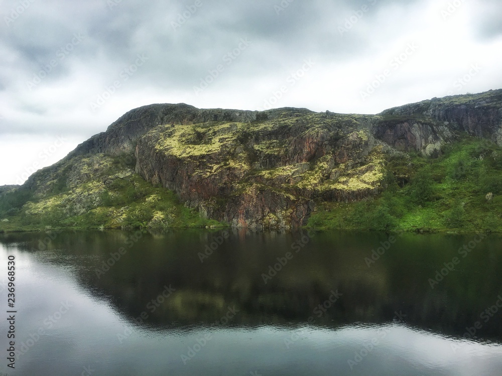 Lake in tundra< in northern Russia