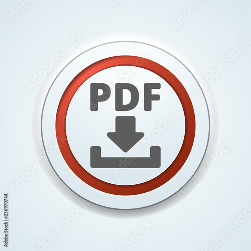 PDF download button illustration photo