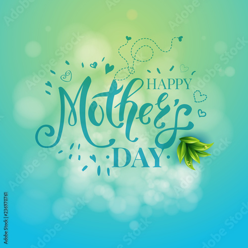 Vector illustration of Mothers day graphic template