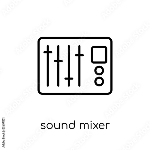 Sound mixer icon from collection.