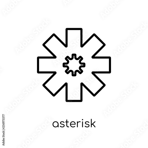 Asterisk icon from Geometry collection.