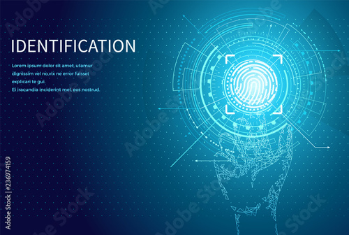 Identification Person Identity Fingerprint Poster