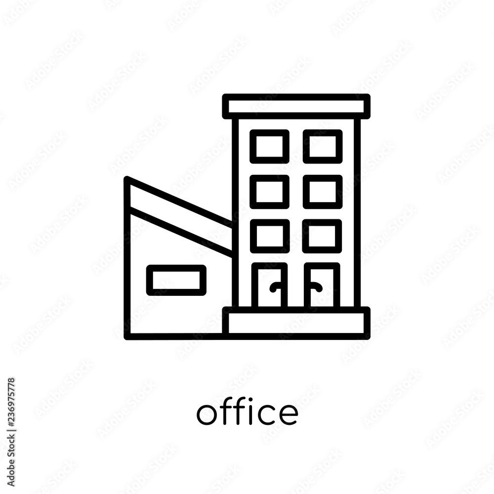 Office icon from collection. Office icon from collection.