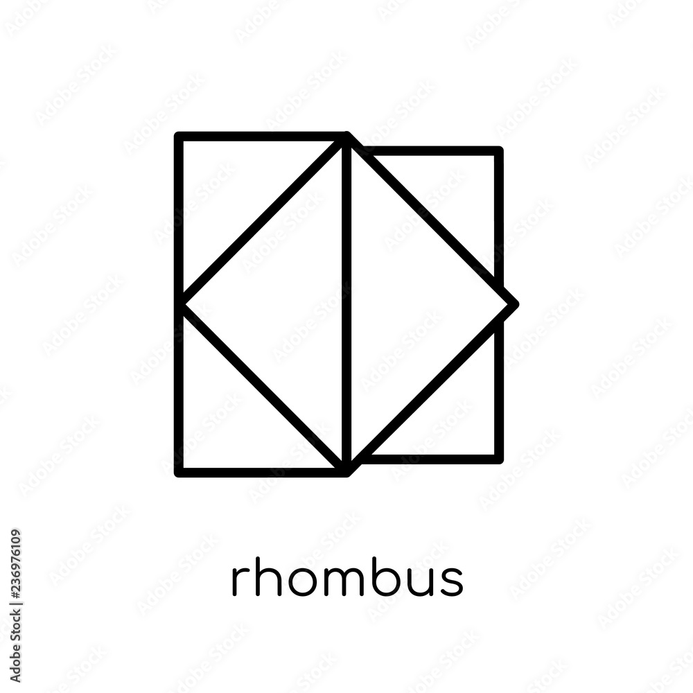 Rhombus icon from Geometry collection.