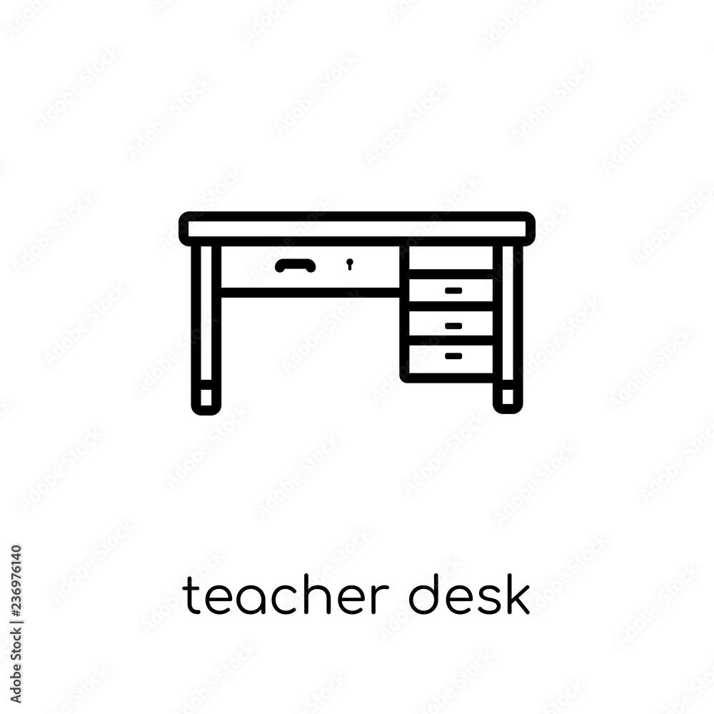 teachers desk clipart