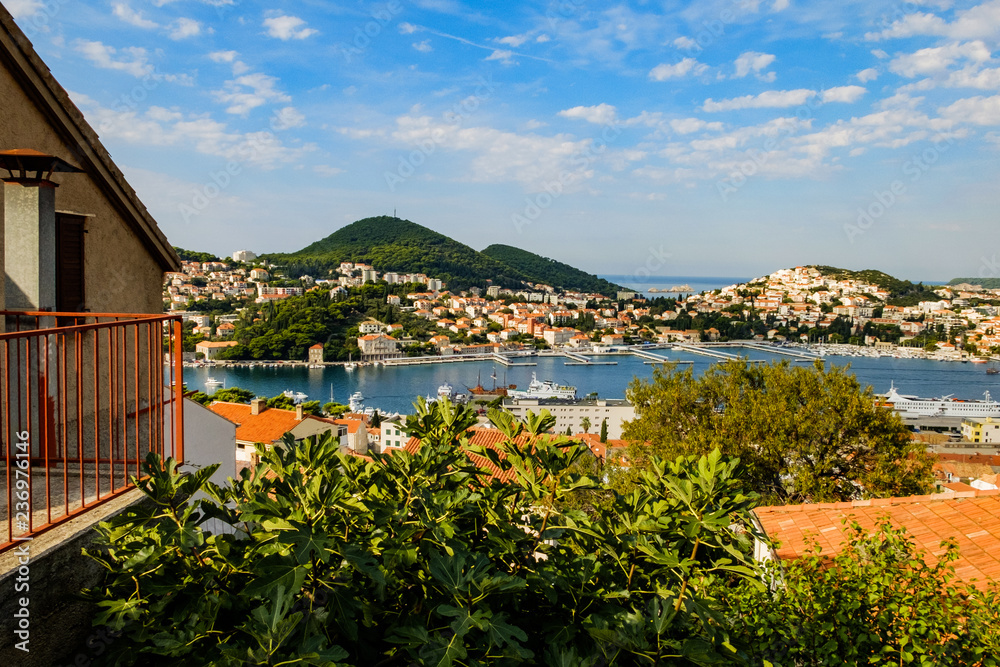 view of a village in Dubrovnic. Croatia