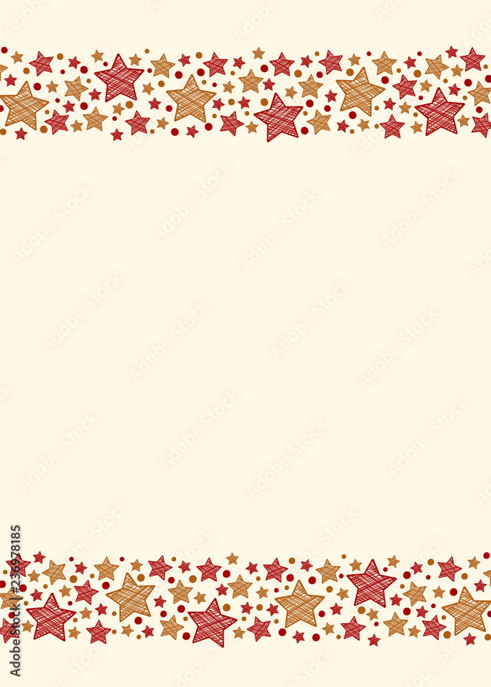 Christmas background with decorative snowflakes - layout of a card. Vector.