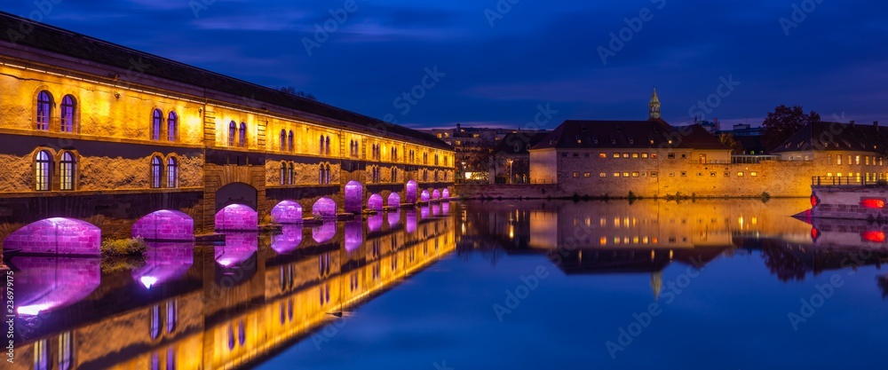 Ponts couverts barrage Vauban in Strasbourg petite France