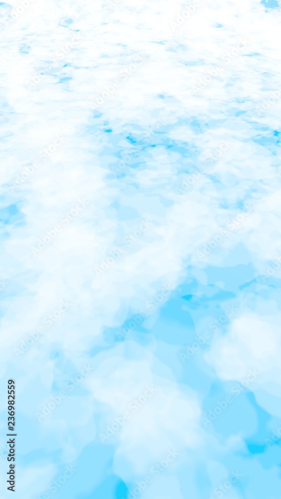 Obraz premium Background of abstract white color smoke isolated on blue color background. The wall of white fog. 3D illustration