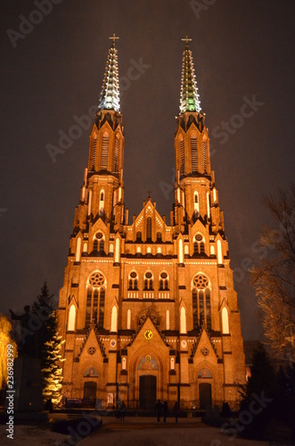 Poland church in New Year