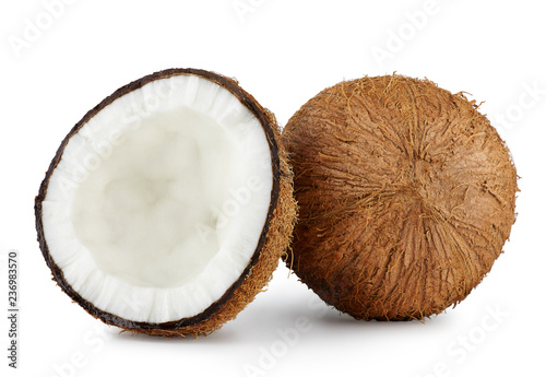 chopped coconut close up on white background  appetizing coconut pulp